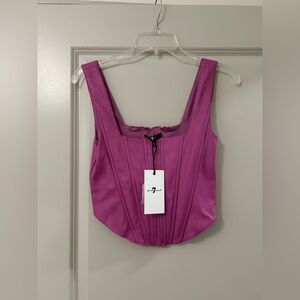 NWT 7 For All Mankind Pink Corset